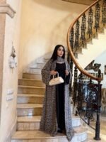 ⁦عباية ليوبارد بإطلالة فاخرة وجريئة⁩ - الصورة ⁦9⁩