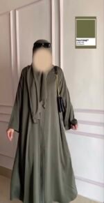 ⁦عباية كريب بيزك | عباية كريب سعودي فاخرة | صناعة سعودية كاملة | مستوردة من السعودية⁩ - الصورة ⁦18⁩
