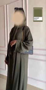 ⁦عباية كريب بيزك | عباية كريب سعودي فاخرة | صناعة سعودية كاملة | مستوردة من السعودية⁩ - الصورة ⁦19⁩