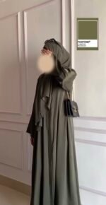 ⁦عباية كريب بيزك | عباية كريب سعودي فاخرة | صناعة سعودية كاملة | مستوردة من السعودية⁩ - الصورة ⁦17⁩
