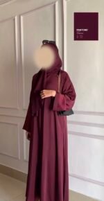 ⁦عباية كريب بيزك | عباية كريب سعودي فاخرة | صناعة سعودية كاملة | مستوردة من السعودية⁩ - الصورة ⁦4⁩