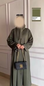 ⁦عباية كريب بيزك | عباية كريب سعودي فاخرة | صناعة سعودية كاملة | مستوردة من السعودية⁩ - الصورة ⁦22⁩
